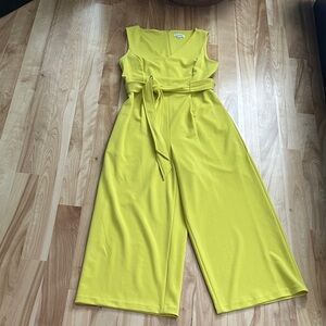 Calvin Klein Bright Yellow Sleeveless Jumpsuit